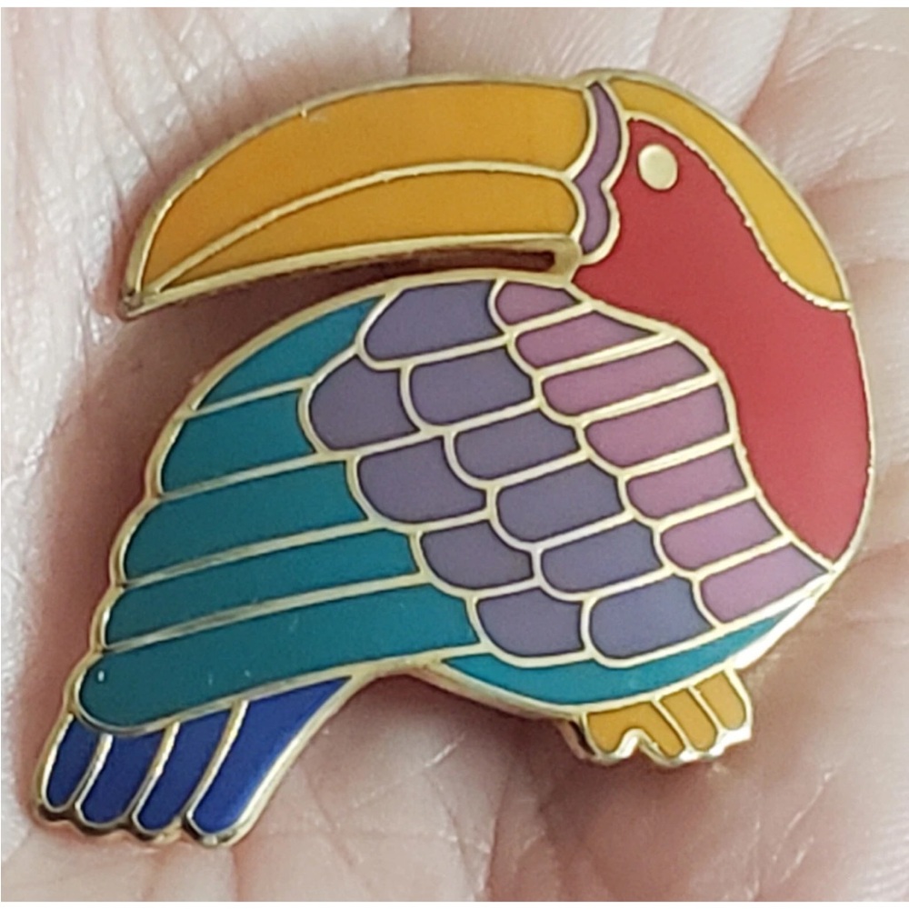 Laurel Burch Toucan Brooch